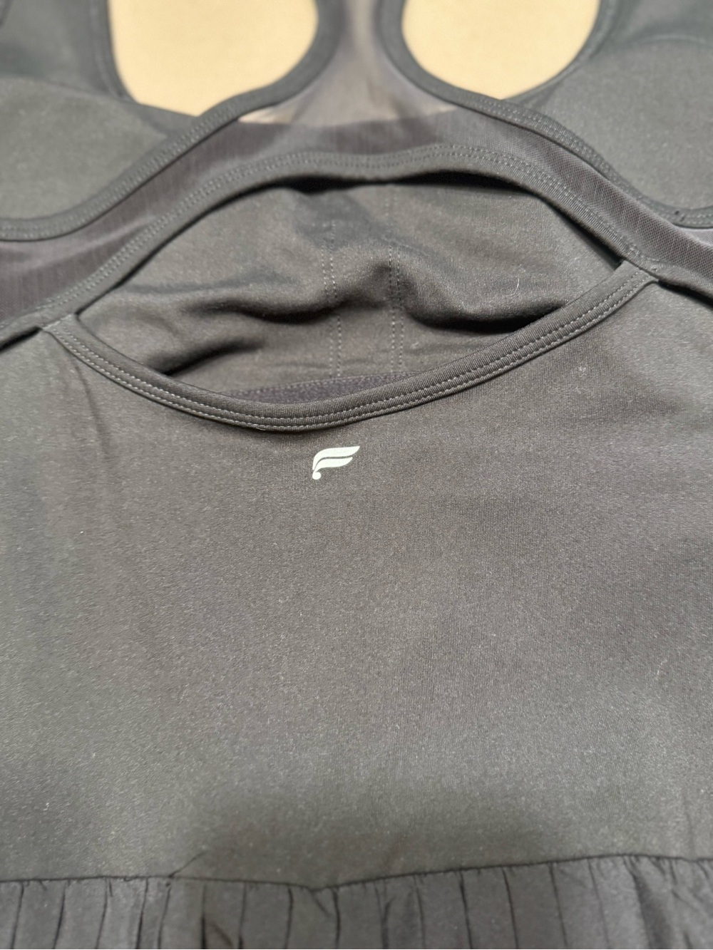 Fabletics Black Hot Shot Pleated Dress Classic Mini - Picture 8 of 8